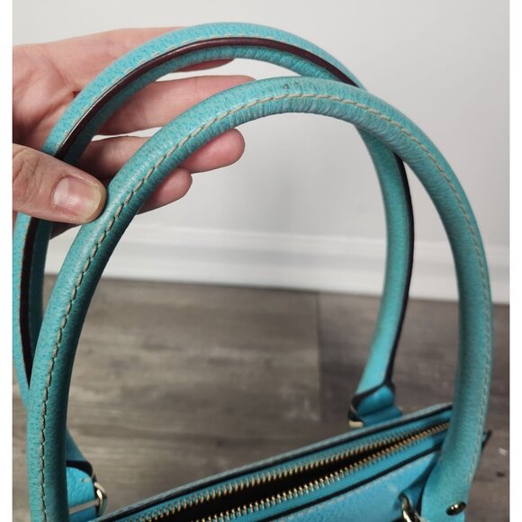Kate Spade Maeda Wellesley Windsor Rolled Top Handle Satchel In Turquoise - Picture 9 of 9